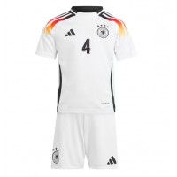 Fotbalové Dres Německo Jonathan Tah #4 Dětské Domácí ME 2024 Krátký Rukáv (+ trenýrky)